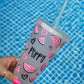 Watermelon Summer Personalised Name Tumbler Venti Cold Cup 24oz - With Straw