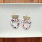 Irene Earrings - Marble Confetti