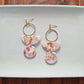 Wren Earrings - Peachy Pink