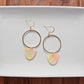 Iris Earrings Large - Iridescent Neon