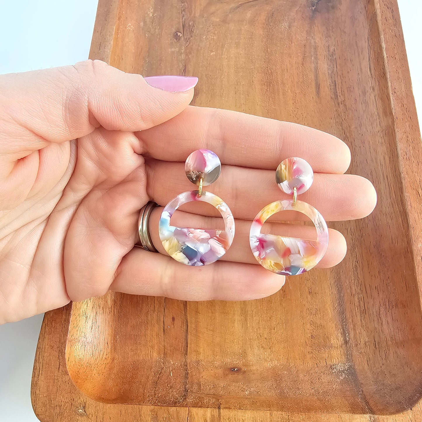Lettie Earrings - Mosaic