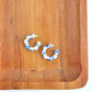 Flora Mini Hoops - Greek Goddess Blue
