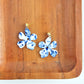 Petunia Earrings - Greek Goddess Blue