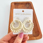 Calypso Earrings - Light Rattan