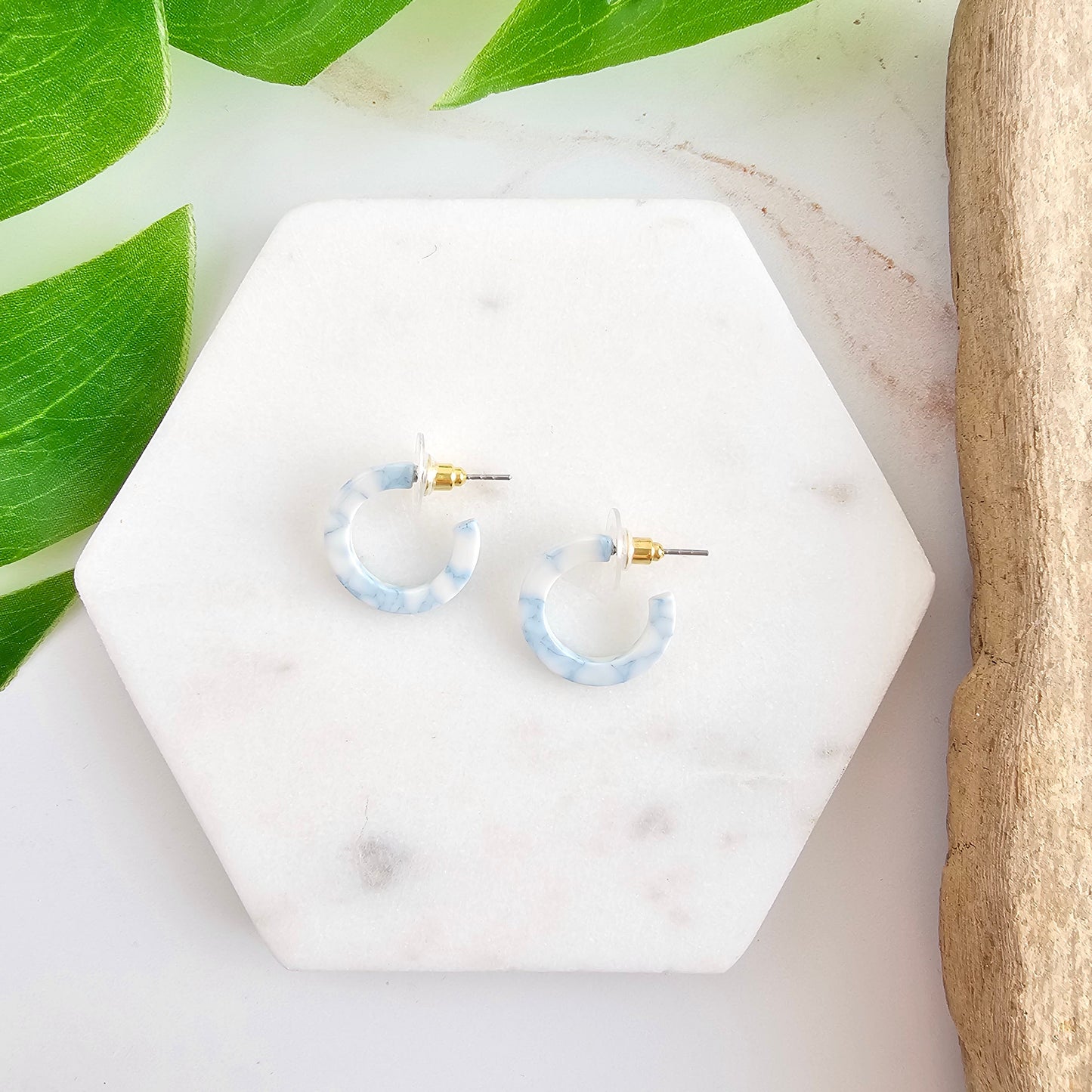 Micro Cam Mini Hoops - Saltwater Blue