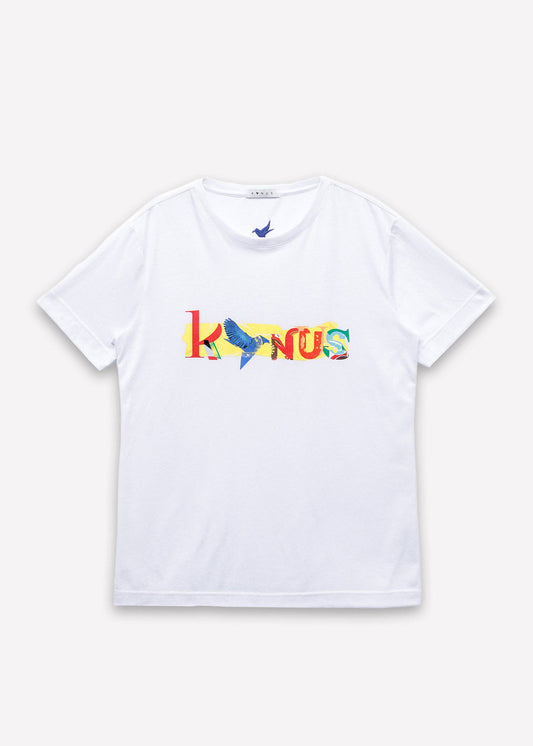 Konus Men's  Graphic Tee in White