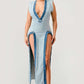 Denim Trip Pullover Dress