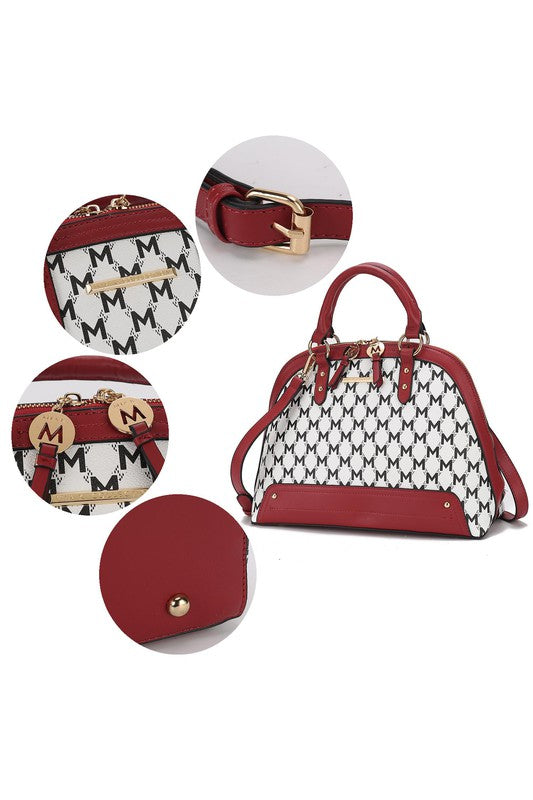 “Frida” Satchel Bag With Wallet