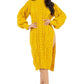 “Cold Shoulder” Sweater Dress