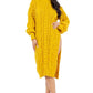 “Cold Shoulder” Sweater Dress
