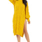 “Cold Shoulder” Sweater Dress