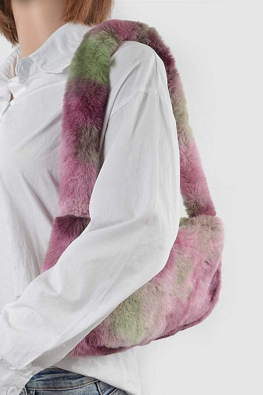 “Fluff & Puffs” Plush Shoudler Bag