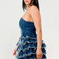 “Princess of Denim” Tiered Ruffle Dress