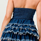 “Princess of Denim” Tiered Ruffle Dress