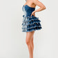 “Princess of Denim” Tiered Ruffle Dress