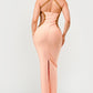 Peaches and Cream Infinity Gown Bandage dress