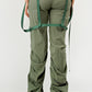 Ruched Utility Elegance Pants