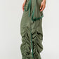 Ruched Utility Elegance Pants
