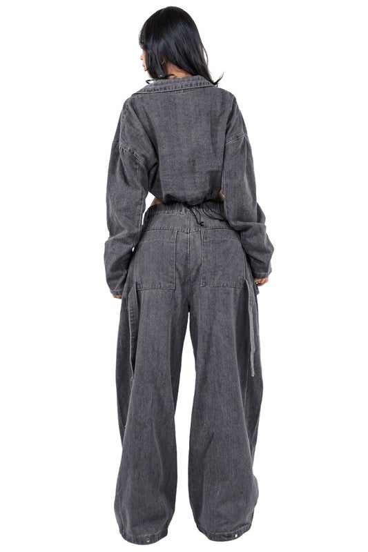 “A Rebel” Two Piece Denim Set
