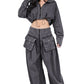 “A Rebel” Two Piece Denim Set