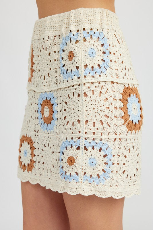 “Evening Vibes” Mini Skirt