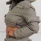 casual zipper puffer jacket