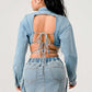 Denim Desire Crop Jacket