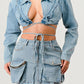 Denim Desire Crop Jacket