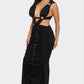 Sahara Mystique Pleated Gown