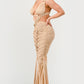 Sahara Mystique Pleated Gown
