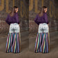 Distressed Light Denim Black Multi Color Palazzo Wide Leg Jeans