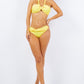2 Piece Exotic Ruched Halter Neckline Bikini