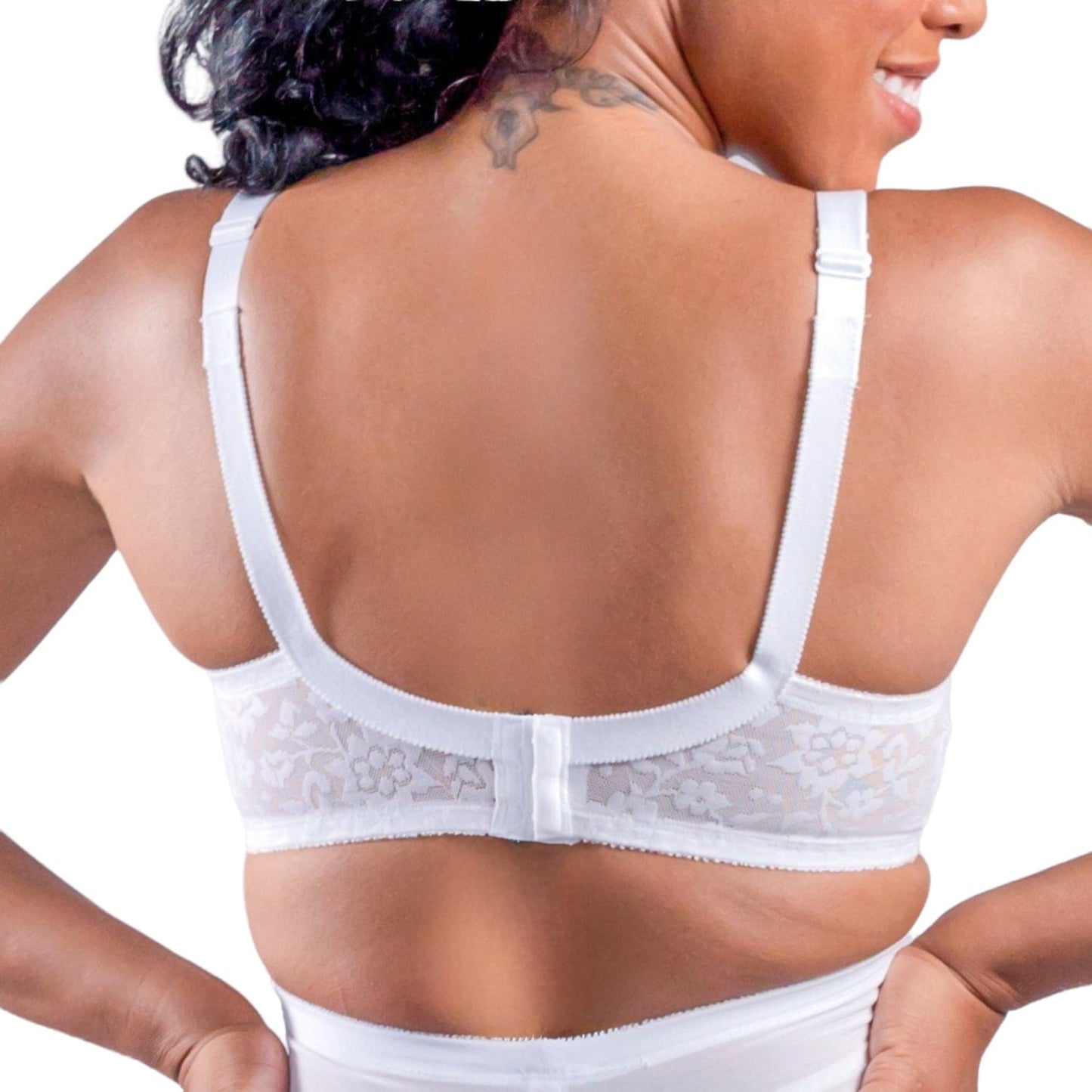 Expandable Cup Wireless Shaper Bra - White
