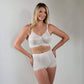 Expandable Cup Wireless Shaper Bra - White