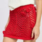 “Knot UR Type” Crochet Mini Skirt