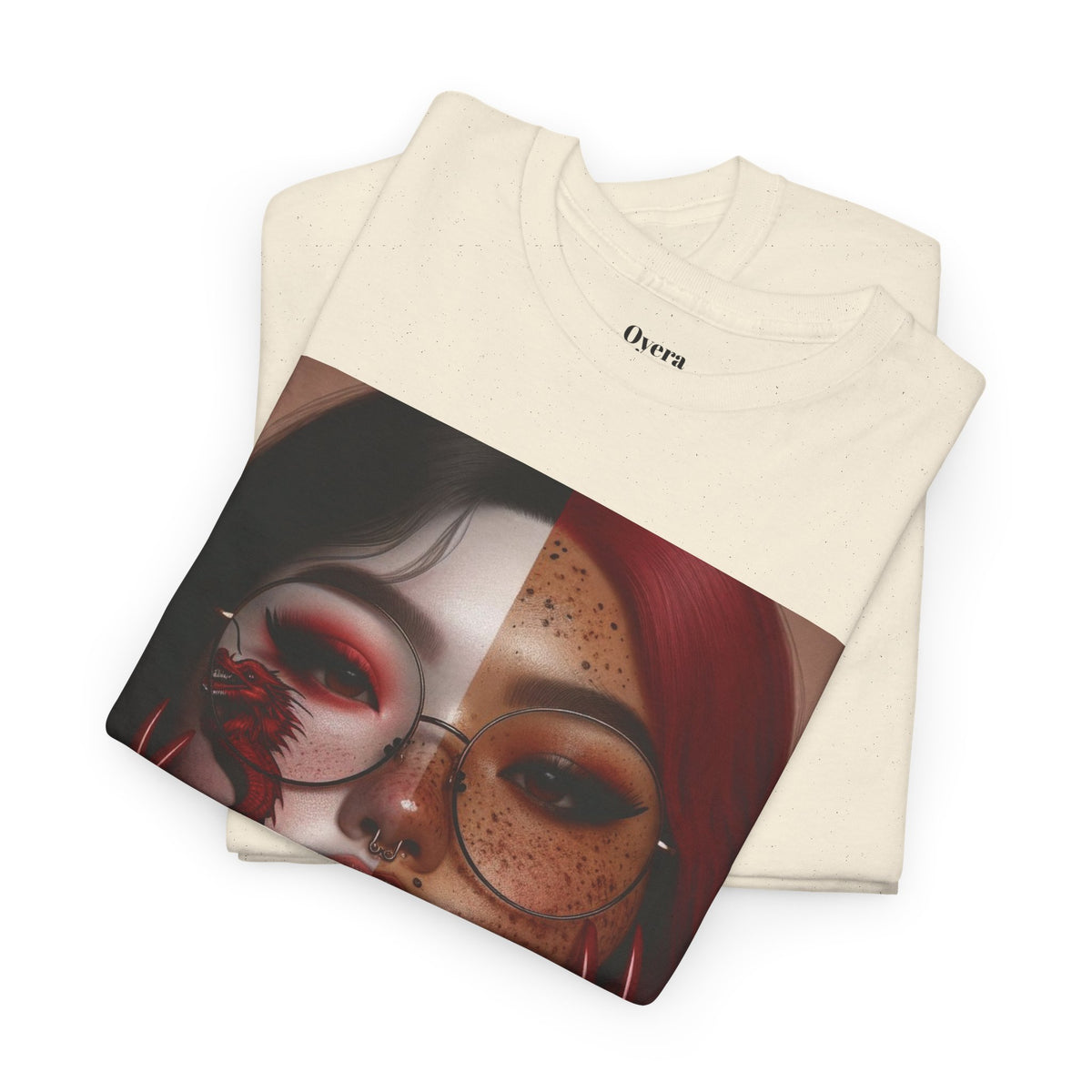 Surreal Split Face Art T-Shirt