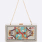 QUEEN Rhinestone Box Clutch