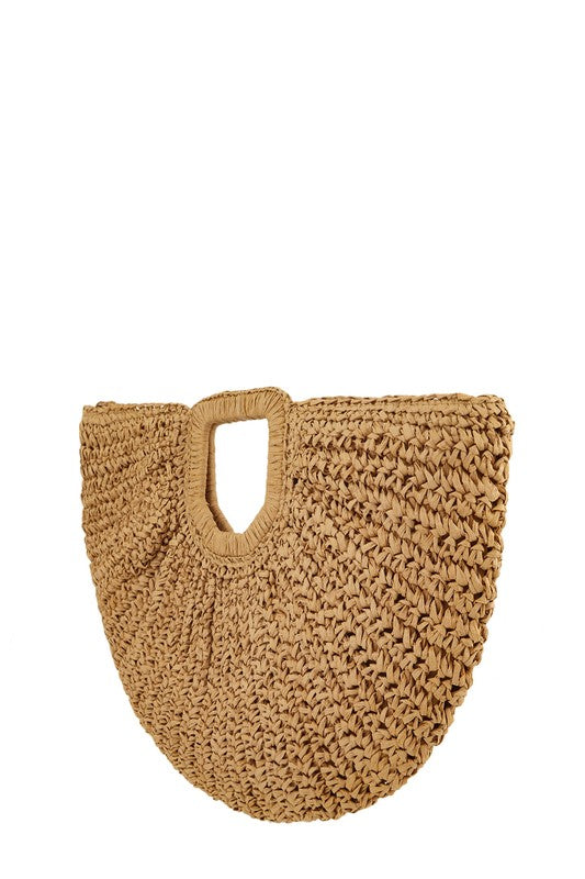 “Hidden Treasure” Straw Tote Bag