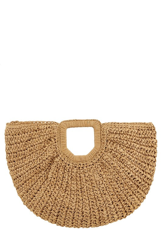 “Hidden Treasure” Straw Tote Bag