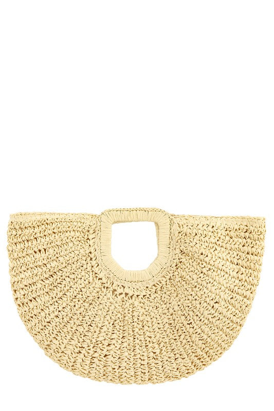 “Hidden Treasure” Straw Tote Bag