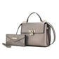 “Hadley” Satchel Bag with Wristlet