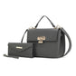 “Hadley” Satchel Bag with Wristlet