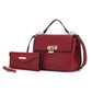 “Hadley” Satchel Bag with Wristlet