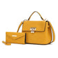 “Hadley” Satchel Bag with Wristlet