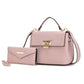 “Hadley” Satchel Bag with Wristlet