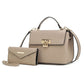 “Hadley” Satchel Bag with Wristlet