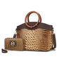 “Phoebe” Tote with Wristlet Wallet Bag