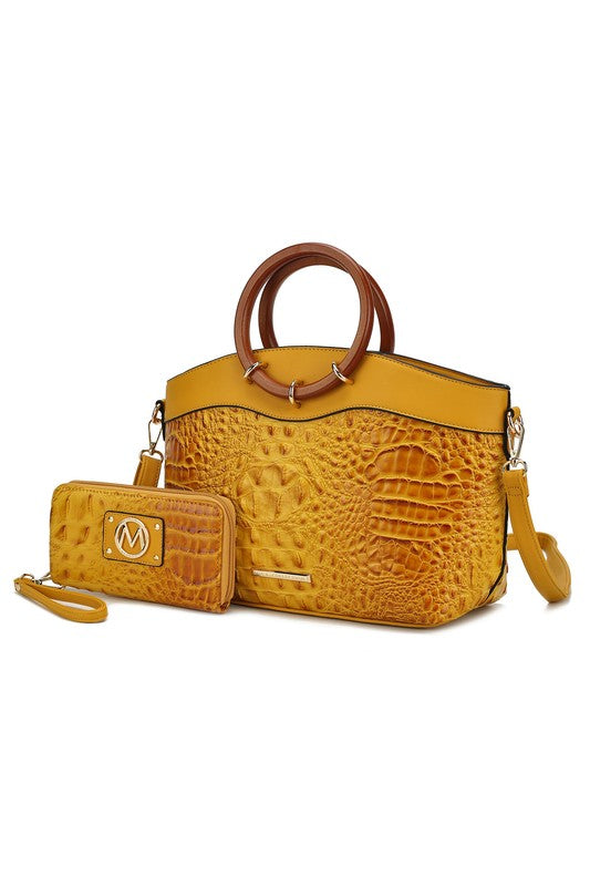 “Phoebe” Tote with Wristlet Wallet Bag