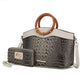 “Phoebe” Tote with Wristlet Wallet Bag
