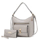 “Clara” Shoulder Bag with Wristlet Wallet